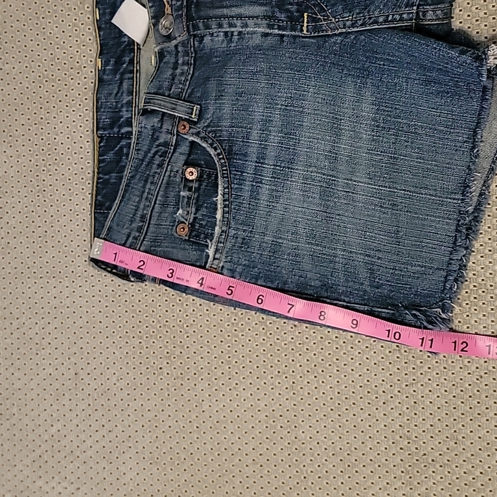 EUC Y2K LUCKY Brand Cut-off Jean Shorts  Size:4/27 - Picture 11 of 13